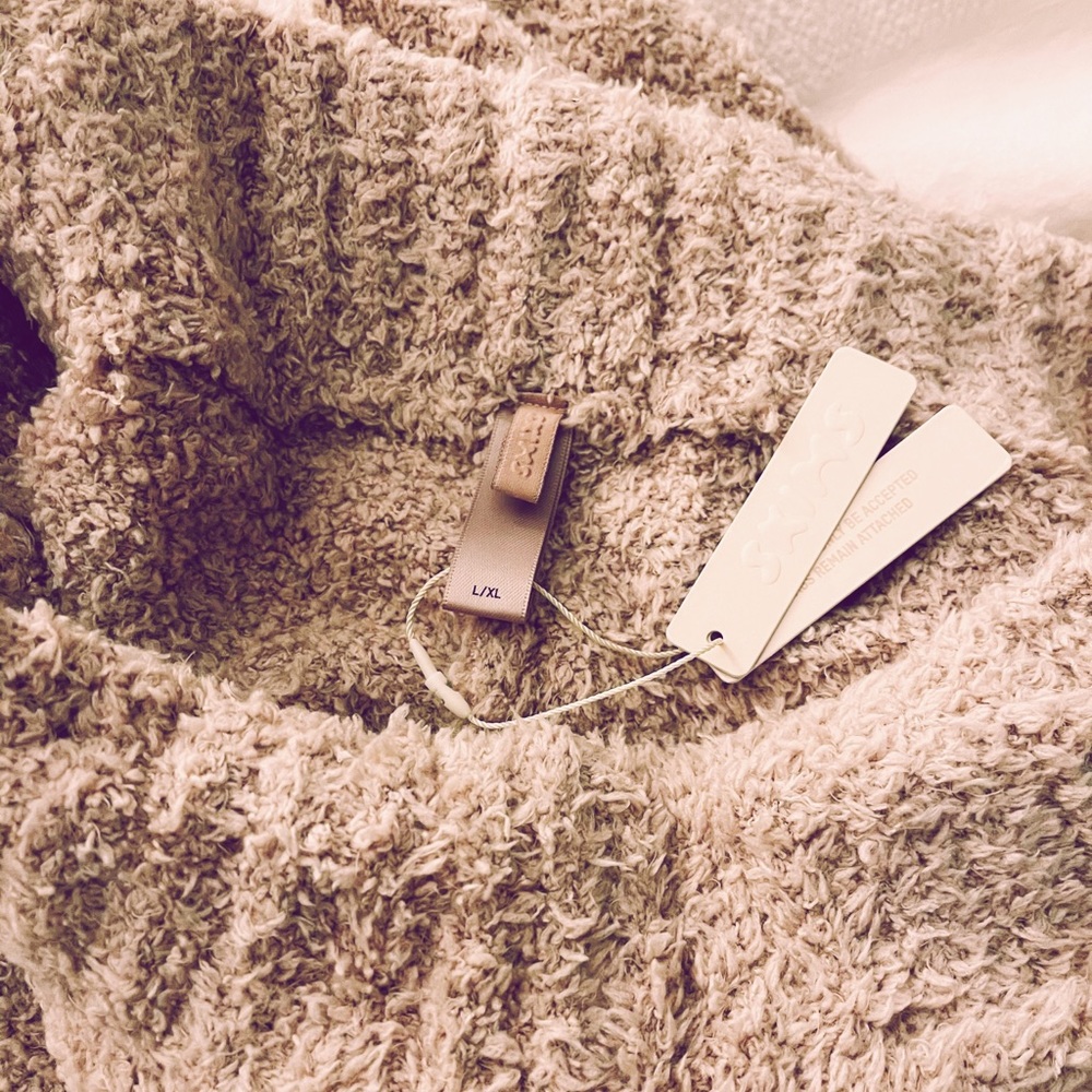 Kim Kardashian SKIMS Cozy Knit Pant - Stone Color - Picture 2 of 3